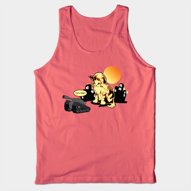 Cat's World 2 - Run Away Tank Top by KAMonkey